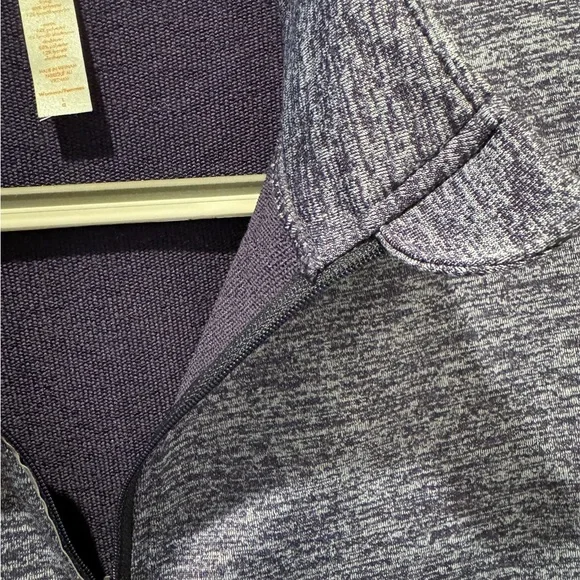Lucy Purple Marbled Quarter Zip Pullover L - Picture 4 of 6
